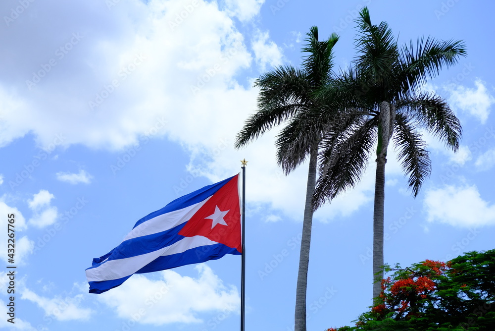 Cuban Flag in Havana, Cuba Cuban Flag in Havana, Cuba