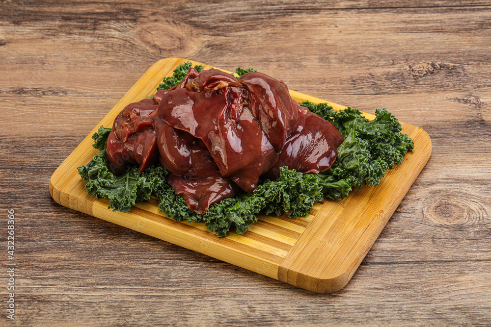 Raw chicken liver for cooking Raw chicken liver for cooking