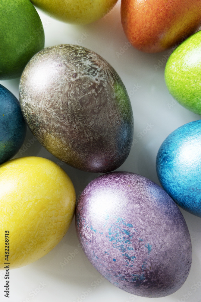 beautiful painted Easter eggs. Still life beautiful painted Easter eggs. Still life