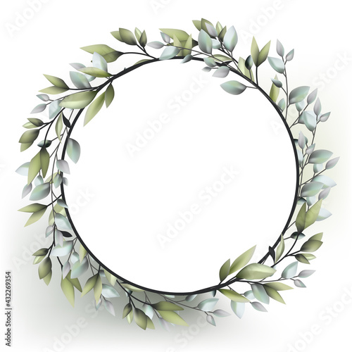 wedding decoration wreath with nature plant 