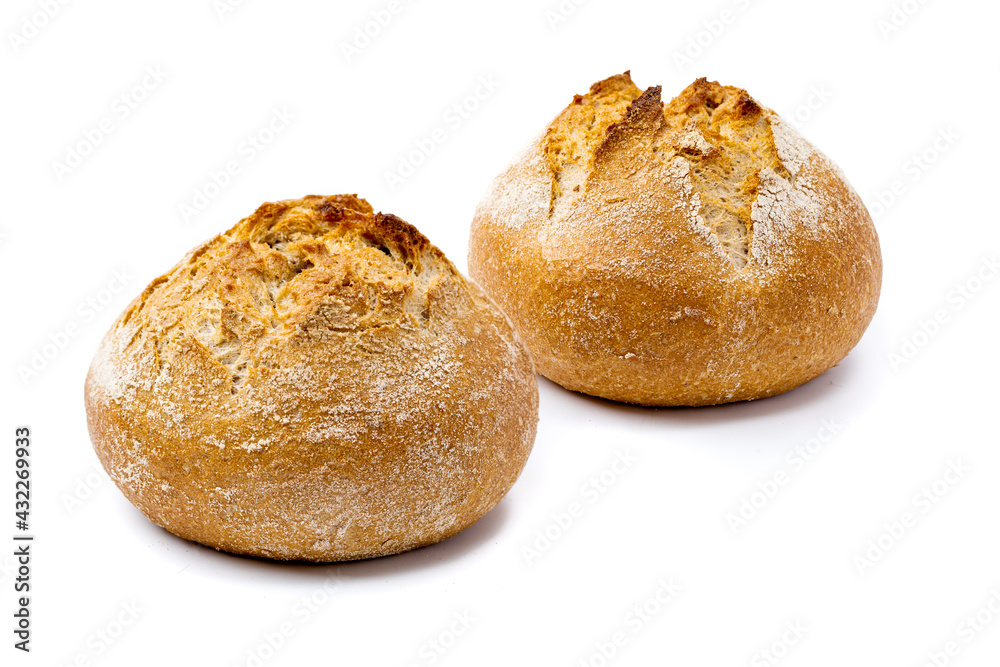 two rolls vegan isolated white background rye flour. High quality photo two rolls vegan isolated white background rye flour. High quality photo