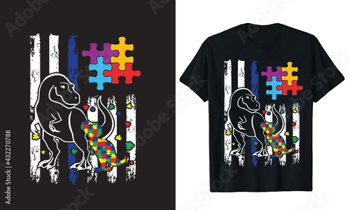 Autism T Shirt Design, Autism puzzle T Shirt, T Shirt Design Idea,