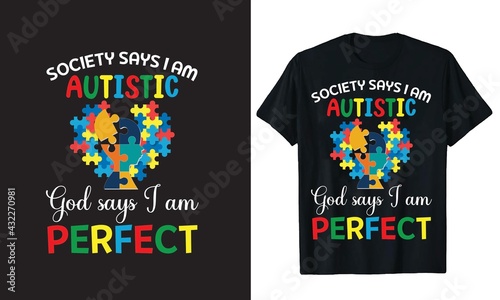 Autism T Shirt Design, Autism puzzle T Shirt, T Shirt Design Idea,