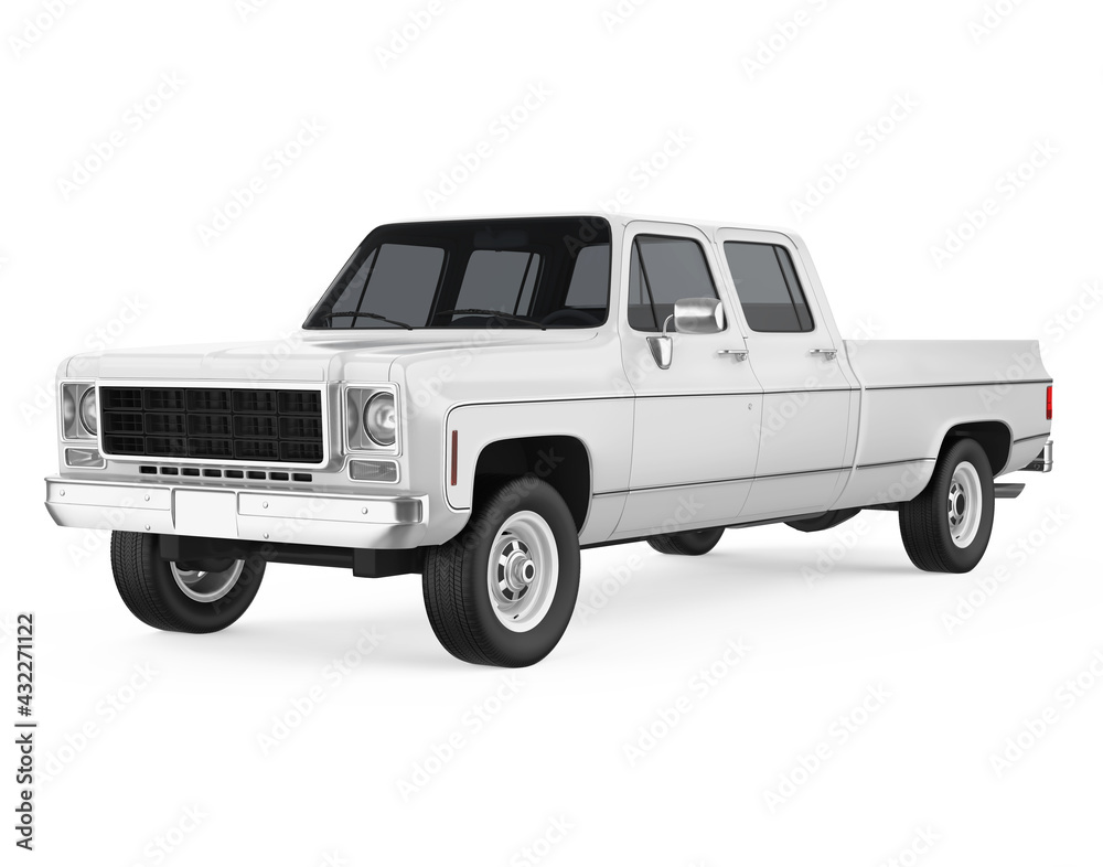 Vintage Pickup Truck Isolated