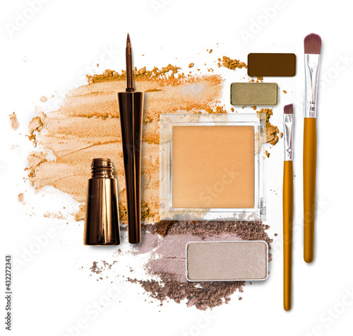 various cosmetic gold fashion theme photo