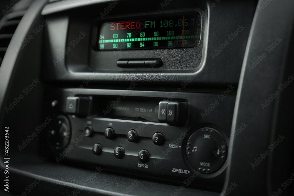 Modern radio receiver in car