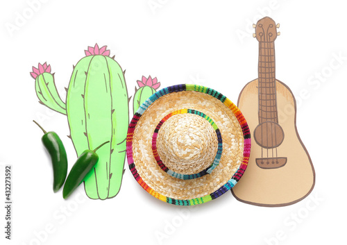 Mexican sombrero, pepper ch...