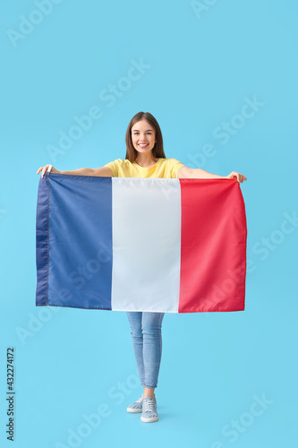 Beautiful young woman with ...