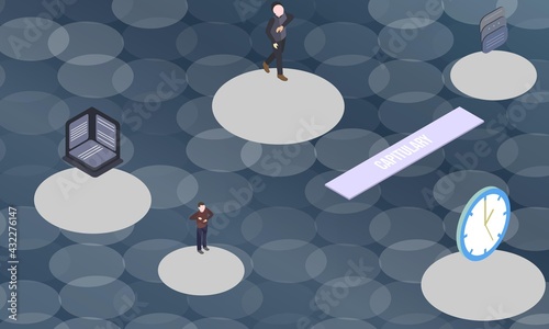 Capitulary concept on abstract design