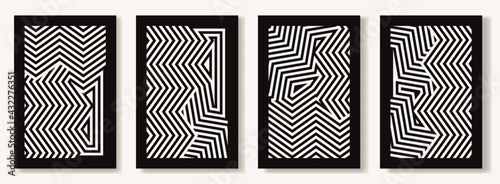 Set templates zigzag background vector. Modern design illustration for poster, wallpaper, social media marketing, prints, Banner
