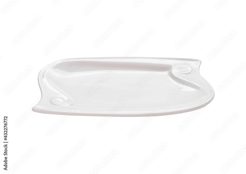 Ceramic plate isolated on a white background. Ceramic plate isolated on a white background.