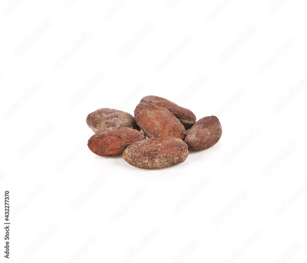 cocoa isolated on white background cocoa isolated on white background
