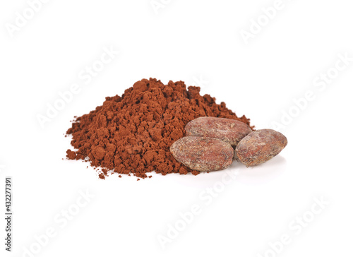 cocoa isolated on white background