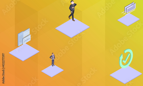Bona fide purchaser concept on abstract design
