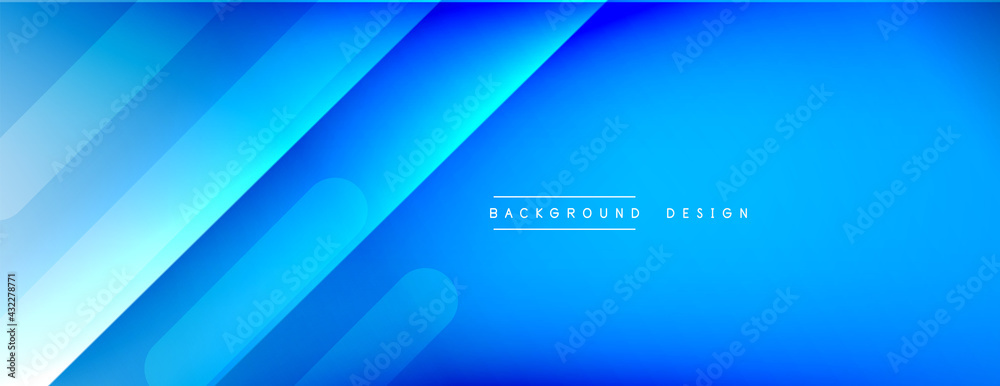 Obraz premium Dynamic lines abstract background. 3D shadow effects and fluid gradients. Modern overlapping forms