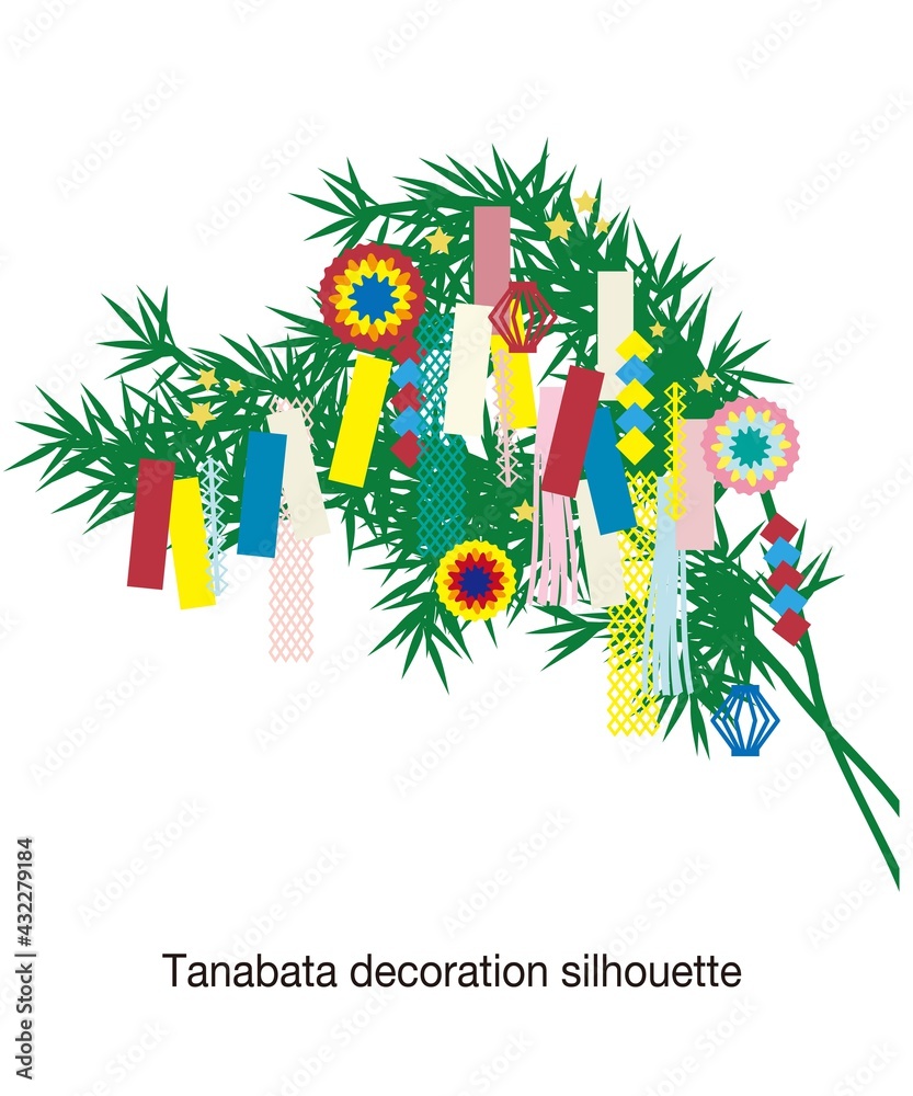 七夕飾りのイラスト素材 ベクター Stock Vector Adobe Stock