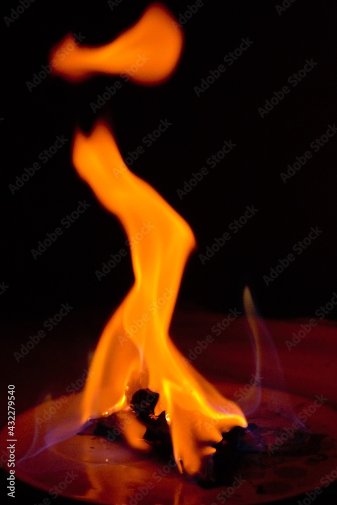 Fototapeta premium Devil on Fire