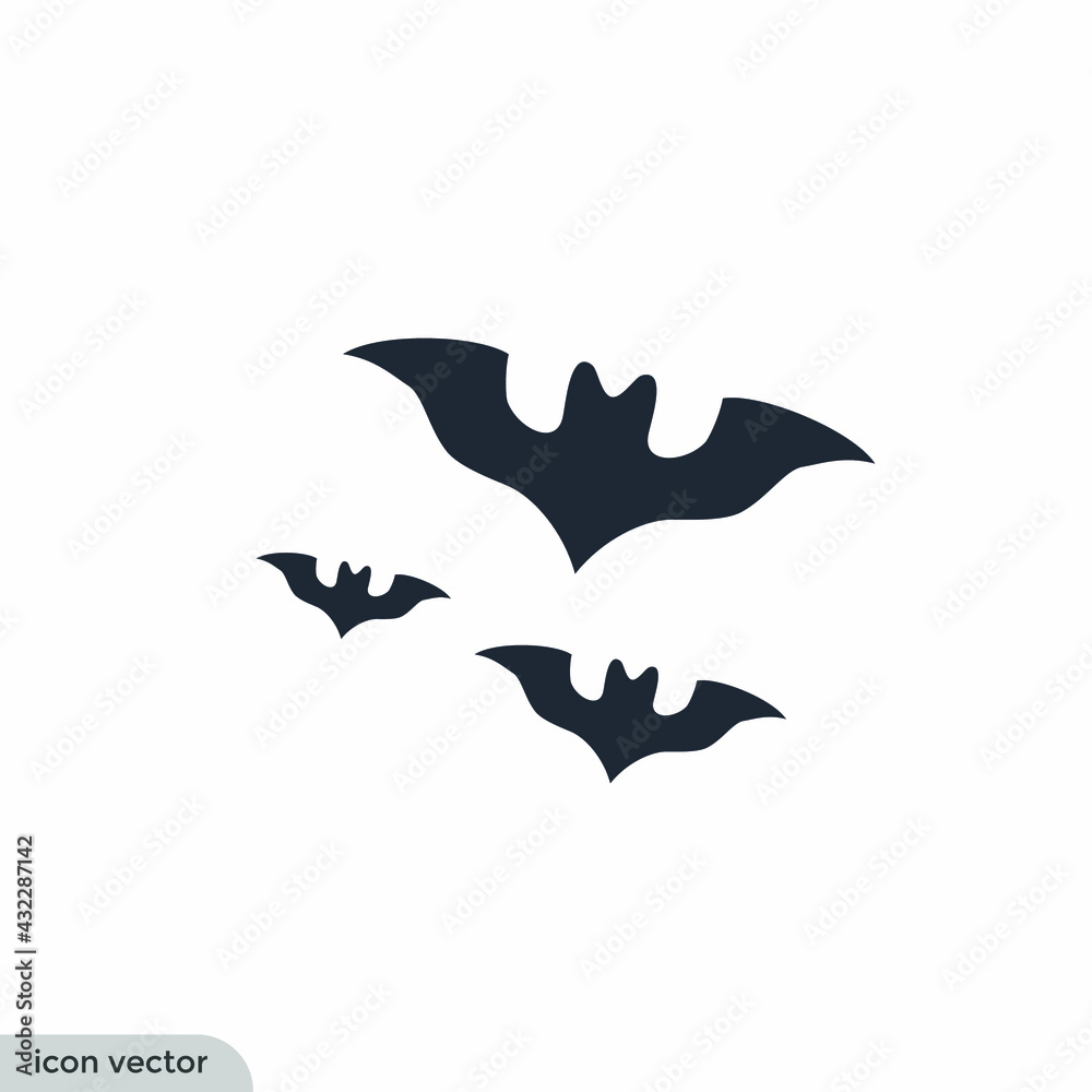 bats Icon Vector illustration simple design element bats Icon Vector illustration simple design element