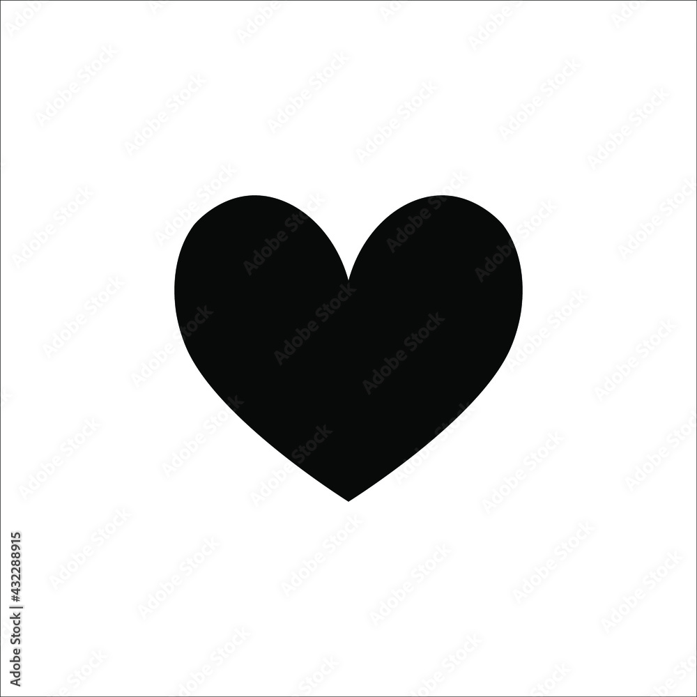 Romantic Heart Icon vector flat design in trendy style for Marriage Celebration on white background Romantic Heart Icon vector flat design in trendy style for Marriage Celebration on white background
