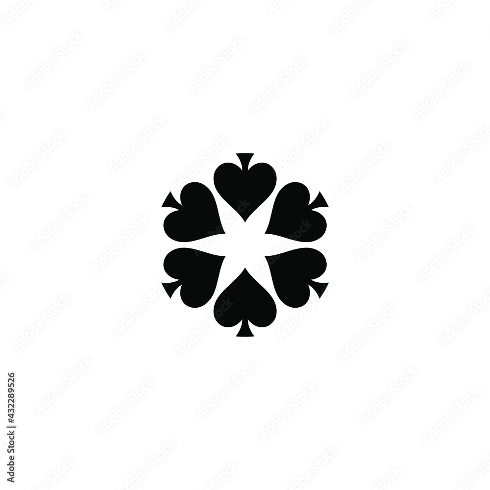playing card logo with spades emblem