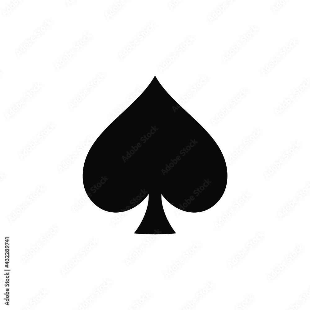 playing card logo with spades emblem playing card logo with spades emblem
