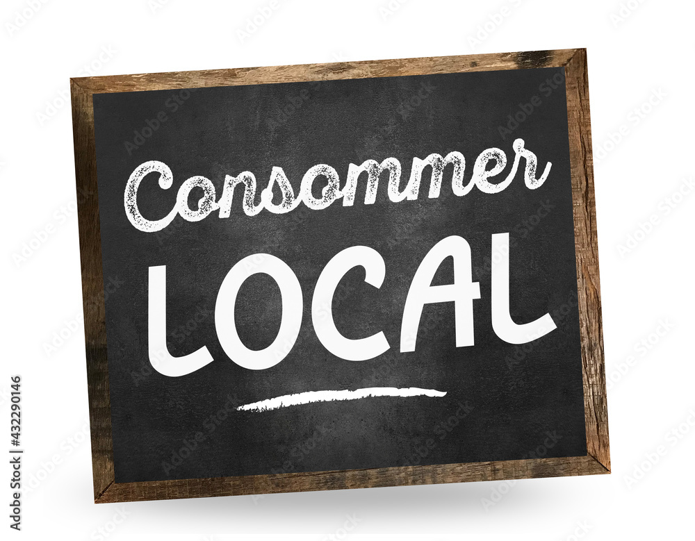 Fototapeta premium Consommer local, produits locaux, circuit court