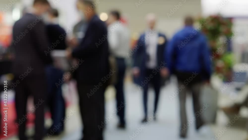 Unfocused video of unrecognizable people. Unfocused video of unrecognizable people.