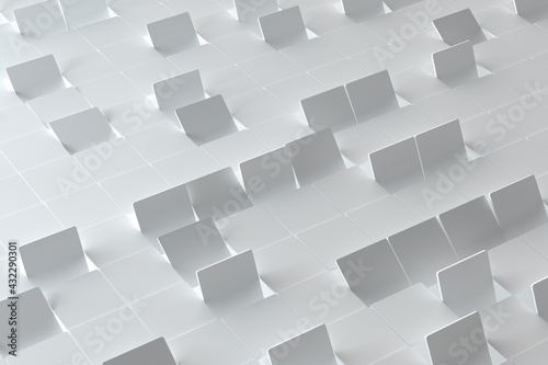 Futuristic White Architecture Design Background