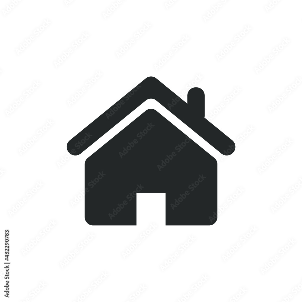 home icon on white background