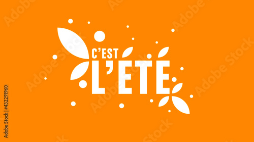 c'est l'été