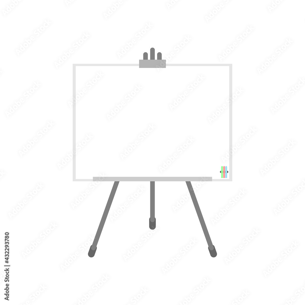 Office presentation board isolated. vector illustration Office presentation board isolated. vector illustration