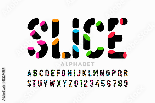 Sliced style modern colorfu...
