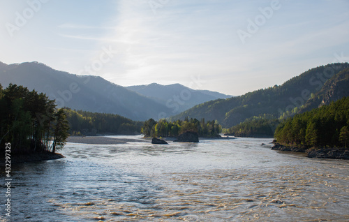 mountain river in the mountains Altai