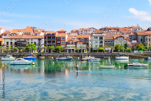 views of plentzia harbor in basque country, Spain photo