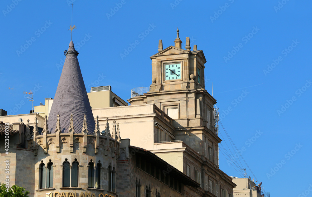 clock tower in barcelona
