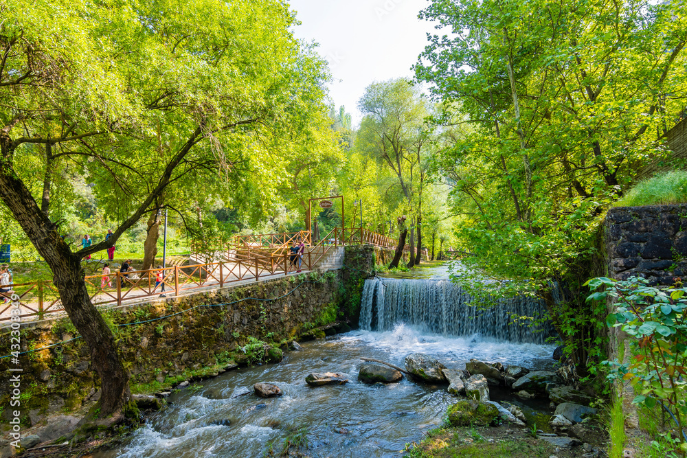 Obraz premium Kursunlu Natural Park in Salihli Town of Manisa Province.