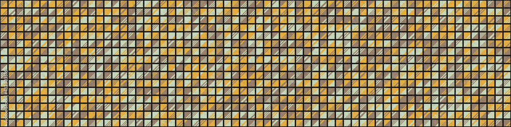 Abstract Geometric Pattern generative computational art illustration