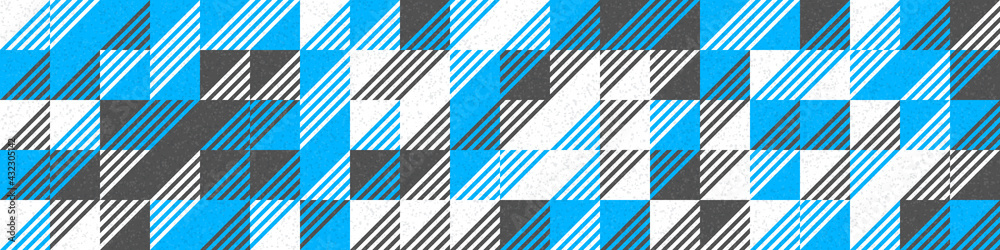 Fototapeta premium Abstract Geometric Pattern generative computational art illustration