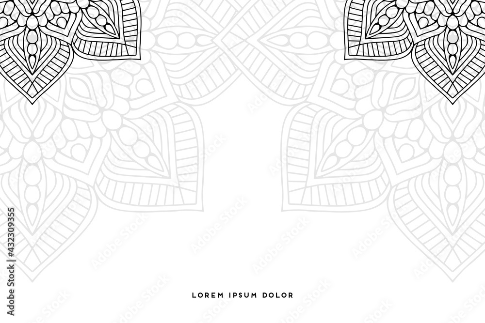 Obraz premium Dreamy wallpaper with mandala pattern