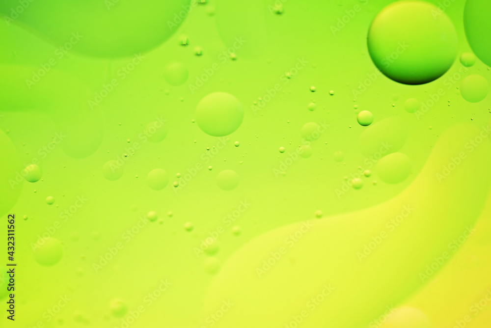 Colorful abstract background with oil drops on water