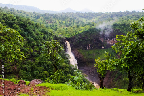 Dugarwadi waterfall in the mountains Trimbyakeshwar Nashik photo