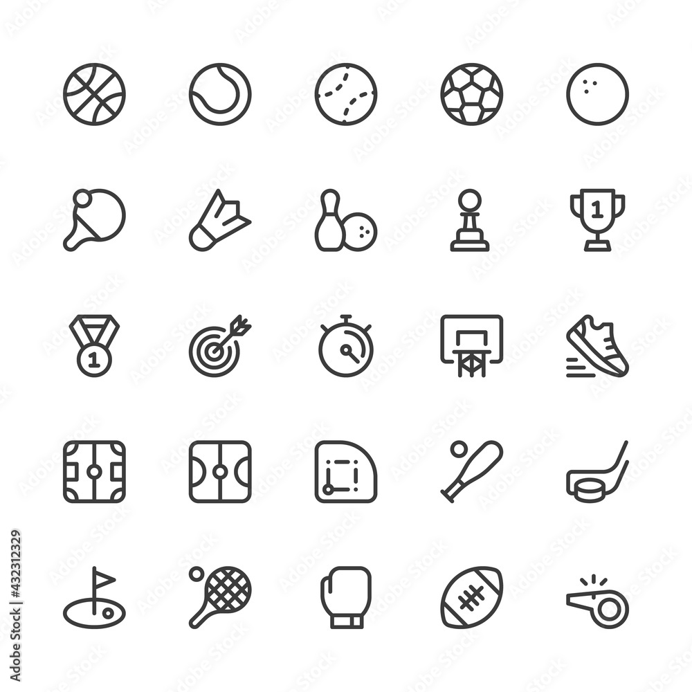 Simple Interface Icons Related to Sport. Athletics, Olympic Games, Playing Fields, Sports Balls. Editable Stroke. 32x32 Pixel Perfect. Simple Interface Icons Related to Sport. Athletics, Olympic Games, Playing Fields, Sports Balls. Editable Stroke. 32x32 Pixel Perfect.