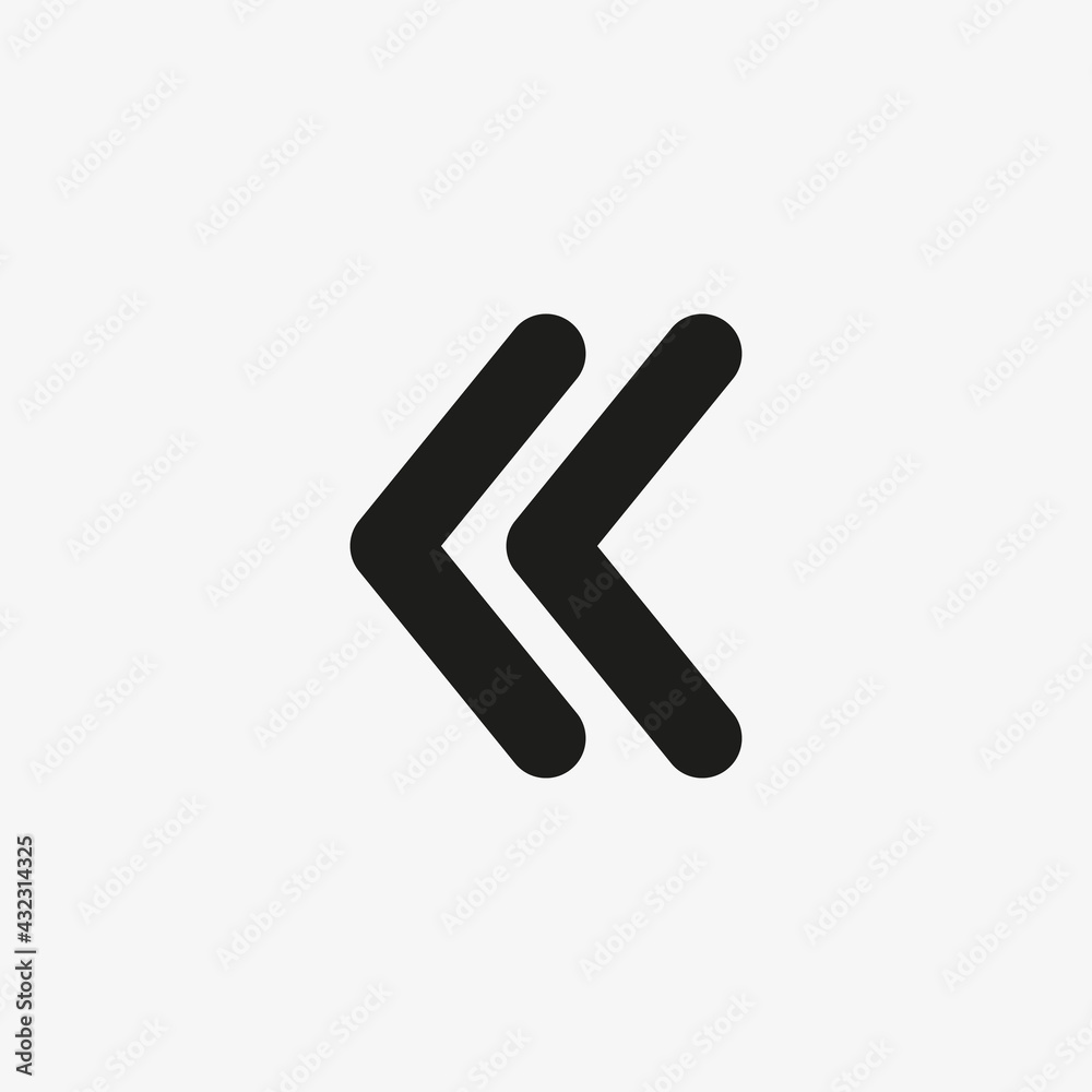 Left arrow icon. Previous page, go back sign for website and mobile app UI designs. Left arrow icon. Previous page, go back sign for website and mobile app UI designs.