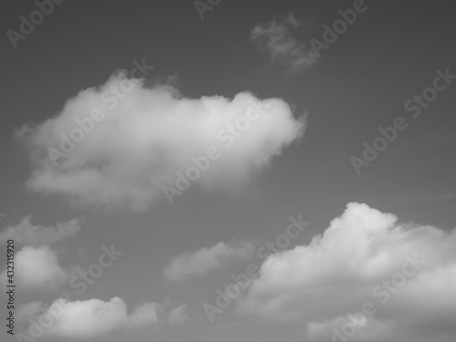 Sky with clouds after a thunderstorm