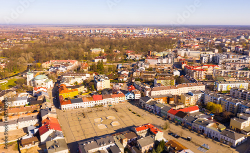 Picturesque view of Skierniewice cityscape, central Poland