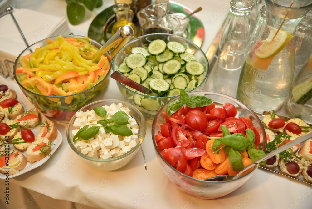 Salad buffet - a series of RESTAURANT images. Salad buffet - a series of RESTAURANT images.