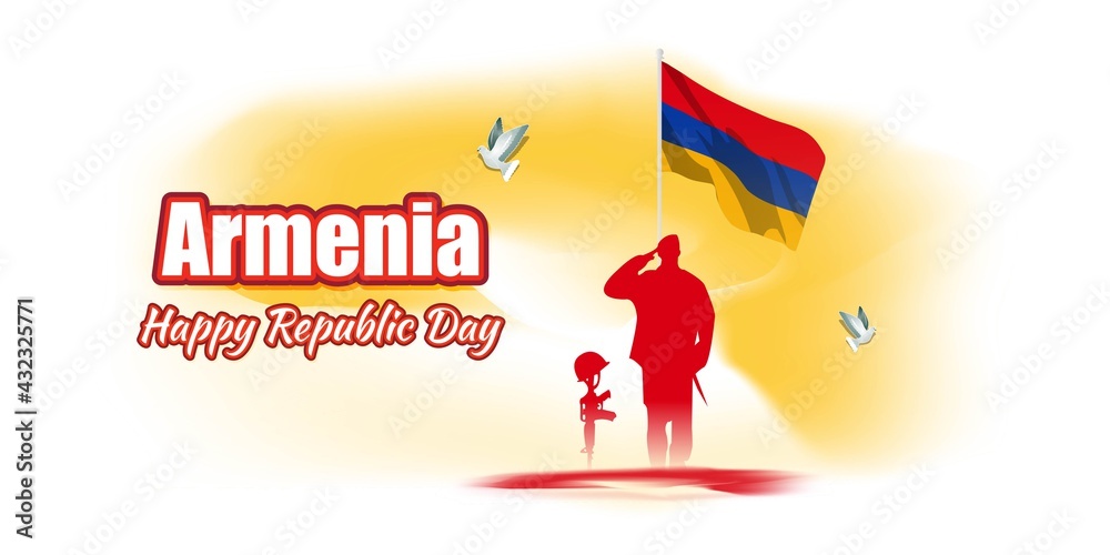 vector illustration for happy republic day -Armenia vector illustration for happy republic day -Armenia