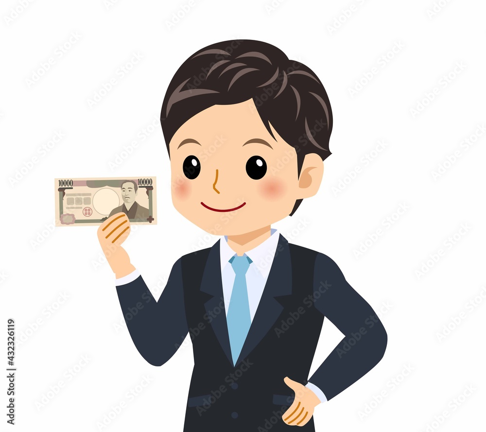 黒いスーツを着た男 黒いスーツを着た男