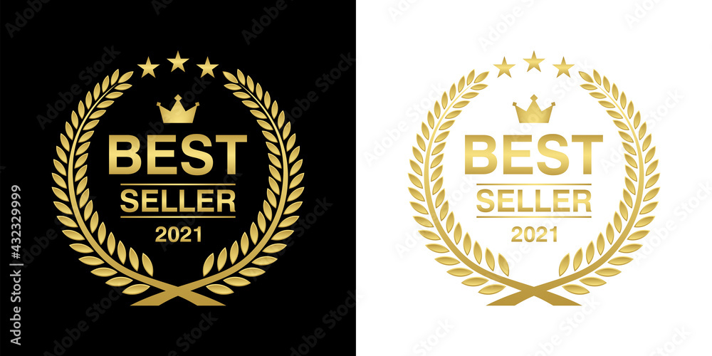 best seller logo transparent Template