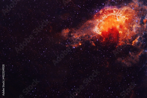 Fototapeta Naklejka Na Ścianę i Meble -  A bright fantasy galaxy. Elements of this image were furnished by NASA.